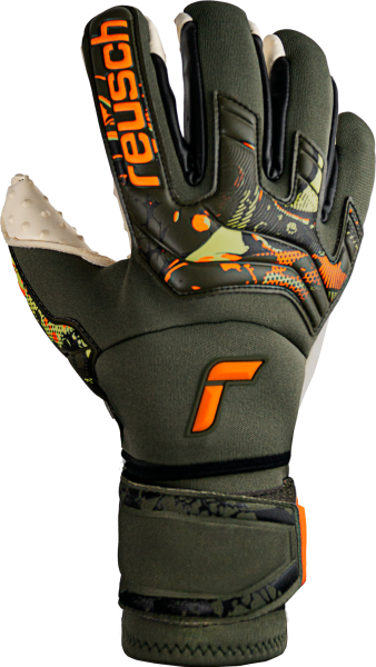 Reusch Attrakt SpeedBump Ortho-Tec 5370078 5556 grün grau front